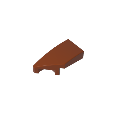 Gobricks,Slope Curved 2 x 1 with Stud Notch Left,29120