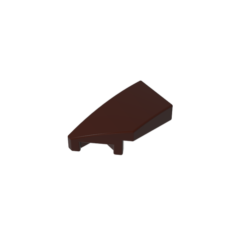 Gobricks,Slope Curved 2 x 1 with Stud Notch Left,29120