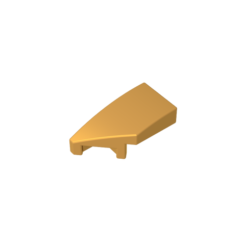 Gobricks,Slope Curved 2 x 1 with Stud Notch Left,29120