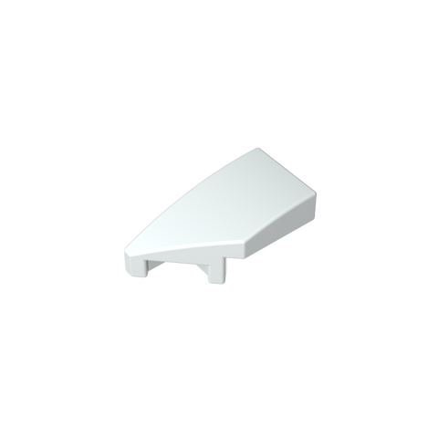 Gobricks,Slope Curved 2 x 1 with Stud Notch Left,29120