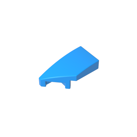 Gobricks,Slope Curved 2 x 1 with Stud Notch Left,29120