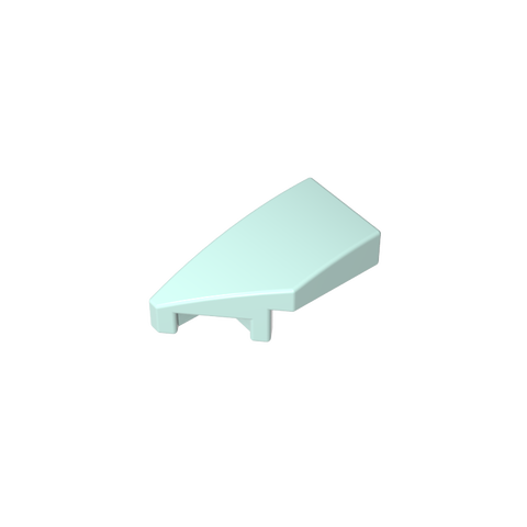 Gobricks,Slope Curved 2 x 1 with Stud Notch Left,29120