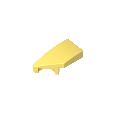 Gobricks,Slope Curved 2 x 1 with Stud Notch Left,29120