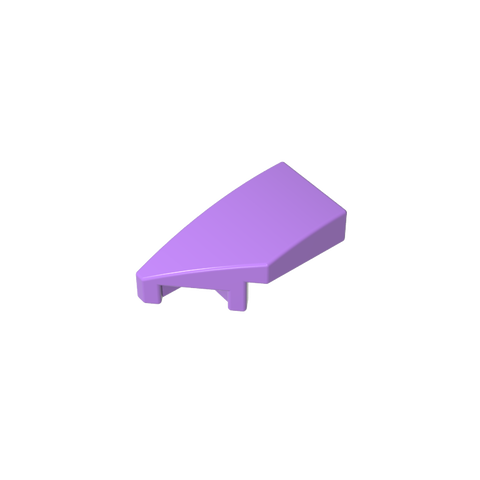 Gobricks,Slope Curved 2 x 1 with Stud Notch Left,29120