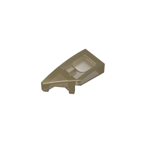 Gobricks,Slope Curved 2 x 1 with Stud Notch Left,29120