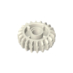 Technic Gear 20 Tooth Double Bevel with Clutch on Both Sides,35185