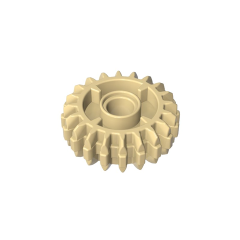 Gobricks,Technic Gear 20 Tooth Double Bevel with Clutch on Both Sides,35185