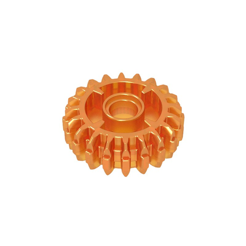 Gobricks,Technic Gear 20 Tooth Double Bevel with Clutch on Both Sides,35185