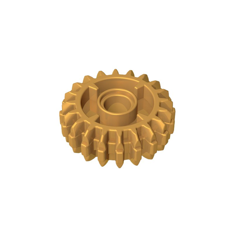 Gobricks,Technic Gear 20 Tooth Double Bevel with Clutch on Both Sides,35185