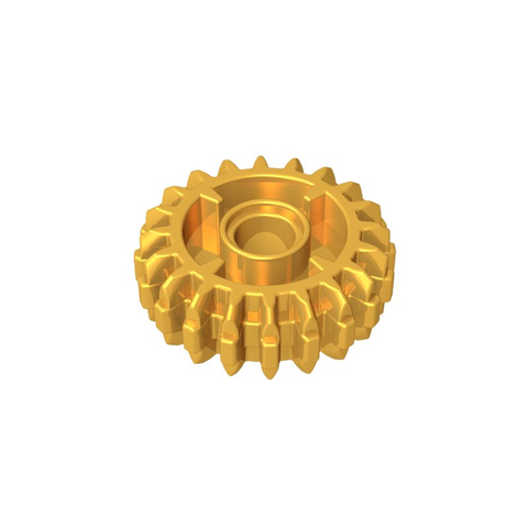 Gobricks,Technic Gear 20 Tooth Double Bevel with Clutch on Both Sides,35185