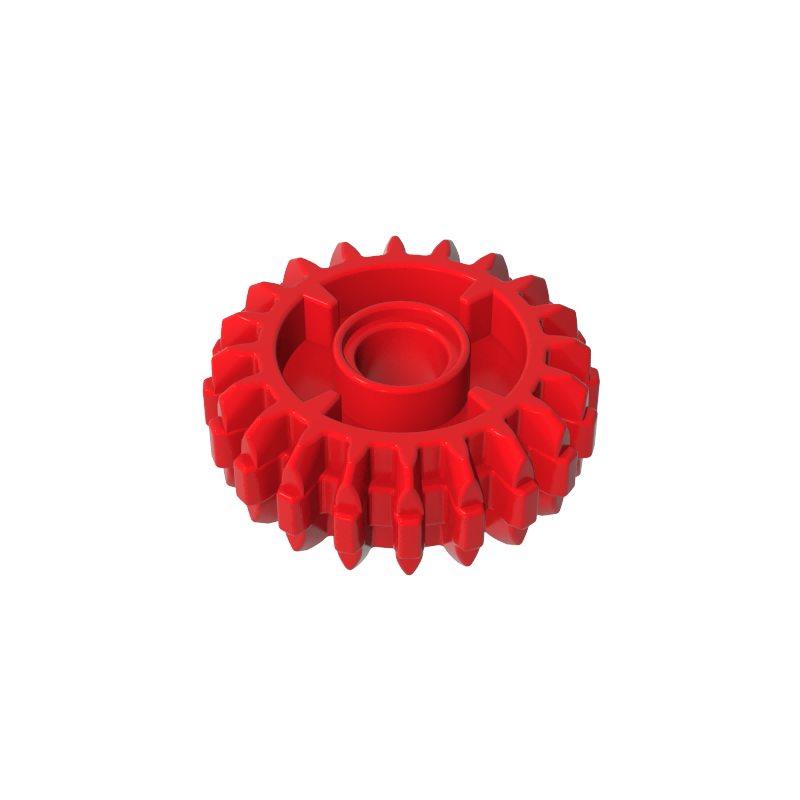 Gobricks,Technic Gear 20 Tooth Double Bevel with Clutch on Both Sides,35185