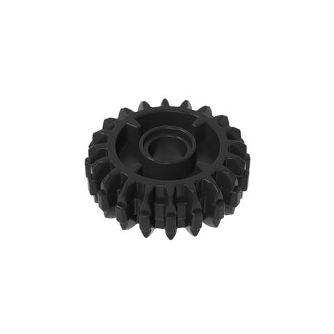 Gobricks,Technic Gear 20 Tooth Double Bevel with Clutch on Both Sides,35185