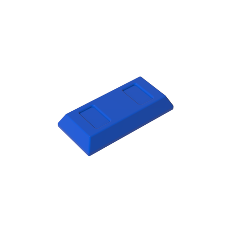 Gobricks,Tile Special 1 x 2 with Sloped Walls AKA Money/ Gold Bar [Ingot],96910,99563,13954,95349,95349a