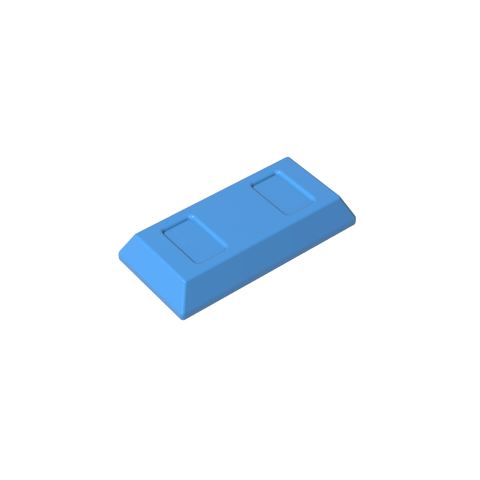 Gobricks,Tile Special 1 x 2 with Sloped Walls AKA Money/ Gold Bar [Ingot],96910,99563,13954,95349,95349a