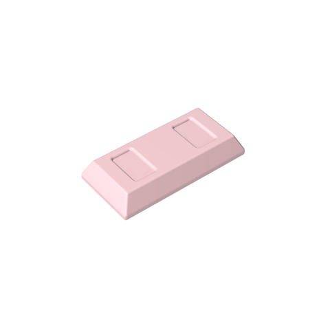 Gobricks,Tile Special 1 x 2 with Sloped Walls AKA Money/ Gold Bar [Ingot],96910,99563,13954,95349,95349a