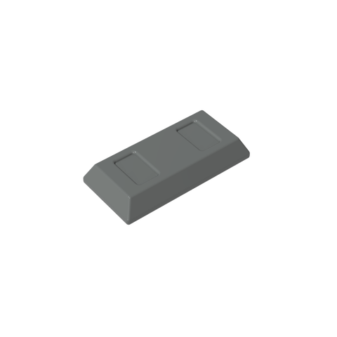 Gobricks,Tile Special 1 x 2 with Sloped Walls AKA Money/ Gold Bar [Ingot],96910,99563,13954,95349,95349a