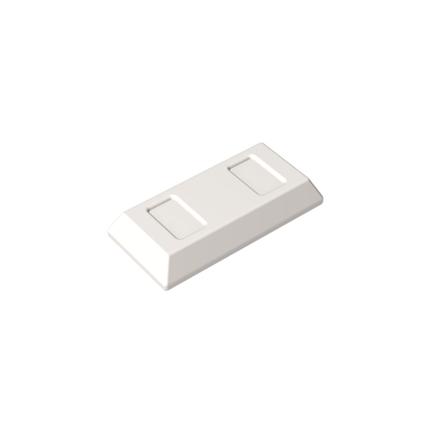 Gobricks,Tile Special 1 x 2 with Sloped Walls AKA Money/ Gold Bar [Ingot],96910,99563,13954,95349,95349a