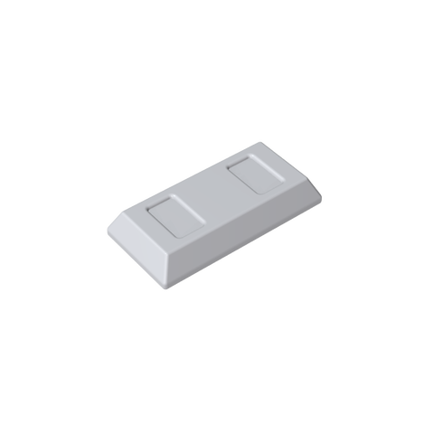 Gobricks,Tile Special 1 x 2 with Sloped Walls AKA Money/ Gold Bar [Ingot],96910,99563,13954,95349,95349a