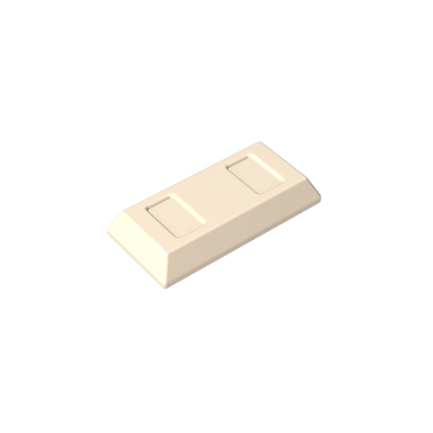 Gobricks,Tile Special 1 x 2 with Sloped Walls AKA Money/ Gold Bar [Ingot],96910,99563,13954,95349,95349a