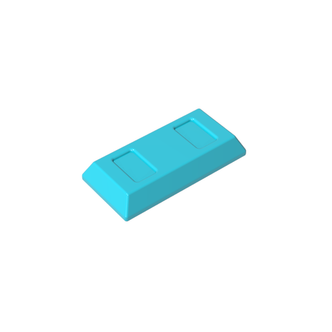 Gobricks,Tile Special 1 x 2 with Sloped Walls AKA Money/ Gold Bar [Ingot],96910,99563,13954,95349,95349a