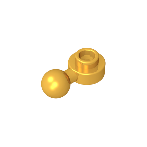 Gobricks,Plate, Round 1 x 1 with Towball [Undetermined Hole Type],3614,3614a,3614b