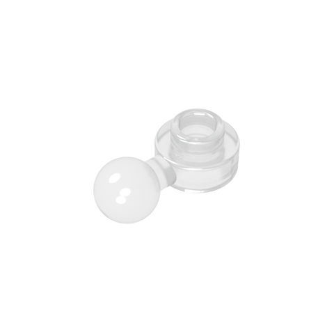 Gobricks,Plate, Round 1 x 1 with Towball [Undetermined Hole Type],3614,3614a,3614b