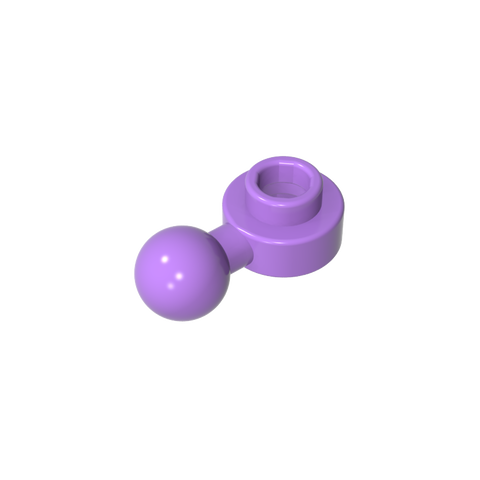 Gobricks,Plate, Round 1 x 1 with Towball [Undetermined Hole Type],3614,3614a,3614b