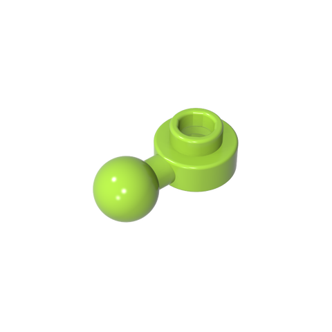 Gobricks,Plate, Round 1 x 1 with Towball [Undetermined Hole Type],3614,3614a,3614b