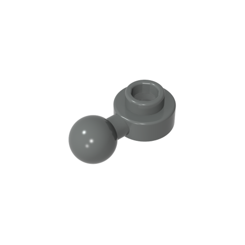 Gobricks,Plate, Round 1 x 1 with Towball [Undetermined Hole Type],3614,3614a,3614b