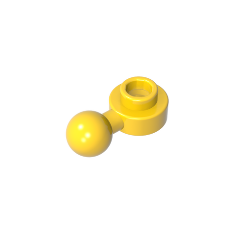 Gobricks,Plate, Round 1 x 1 with Towball [Undetermined Hole Type],3614,3614a,3614b