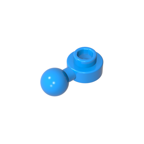 Gobricks,Plate, Round 1 x 1 with Towball [Undetermined Hole Type],3614,3614a,3614b