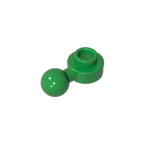 Gobricks,Plate, Round 1 x 1 with Towball [Undetermined Hole Type],3614,3614a,3614b