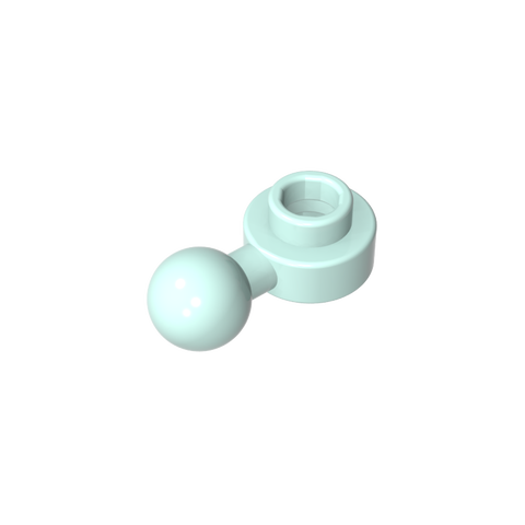 Gobricks,Plate, Round 1 x 1 with Towball [Undetermined Hole Type],3614,3614a,3614b