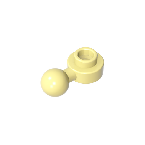 Gobricks,Plate, Round 1 x 1 with Towball [Undetermined Hole Type],3614,3614a,3614b