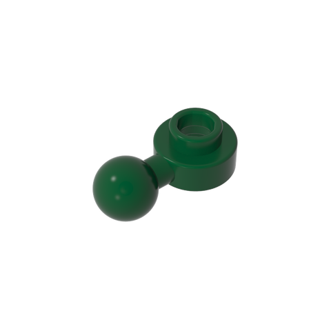 Gobricks,Plate, Round 1 x 1 with Towball [Undetermined Hole Type],3614,3614a,3614b