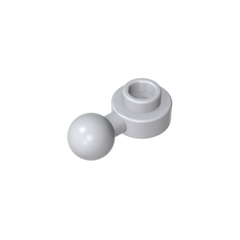 Gobricks,Plate, Round 1 x 1 with Towball [Undetermined Hole Type],3614,3614a,3614b