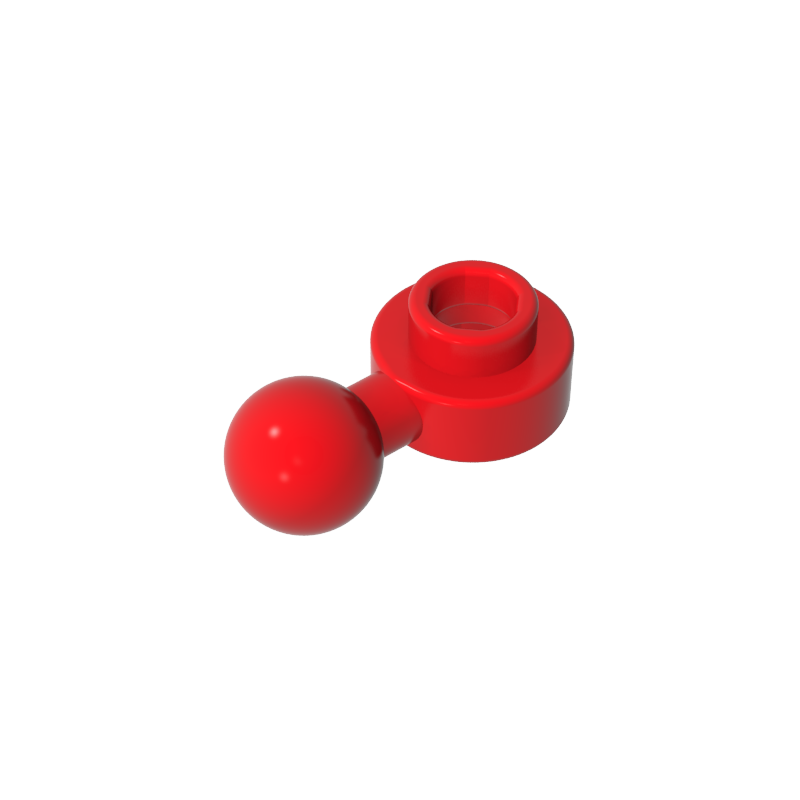 Gobricks,Plate, Round 1 x 1 with Towball [Undetermined Hole Type],3614,3614a,3614b