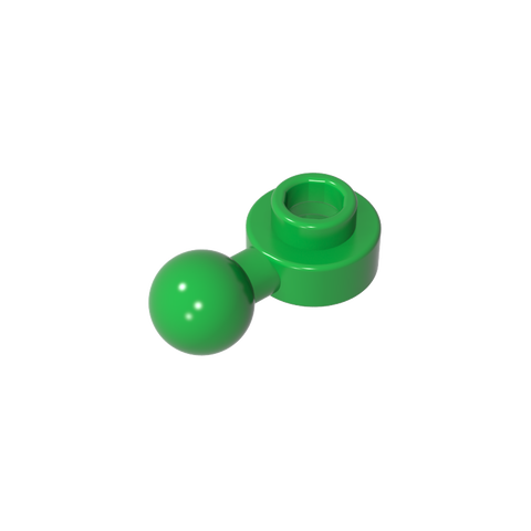 Gobricks,Plate, Round 1 x 1 with Towball [Undetermined Hole Type],3614,3614a,3614b