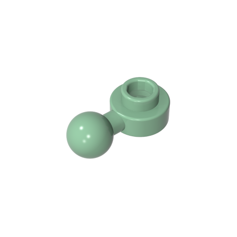 Gobricks,Plate, Round 1 x 1 with Towball [Undetermined Hole Type],3614,3614a,3614b