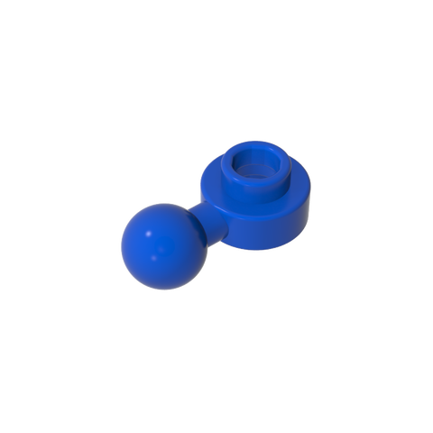 Gobricks,Plate, Round 1 x 1 with Towball [Undetermined Hole Type],3614,3614a,3614b