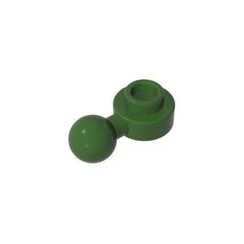 Gobricks,Plate, Round 1 x 1 with Towball [Undetermined Hole Type],3614,3614a,3614b