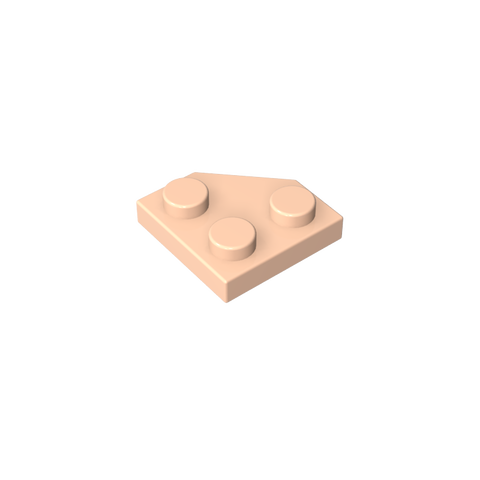 Gobricks,Wedge Plate 2 x 2 Cut Corner,26601
