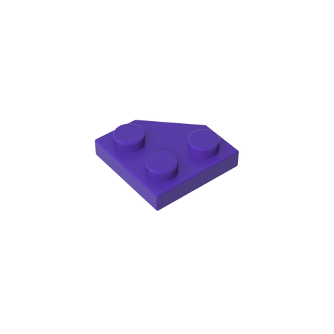 Gobricks,Wedge Plate 2 x 2 Cut Corner,26601