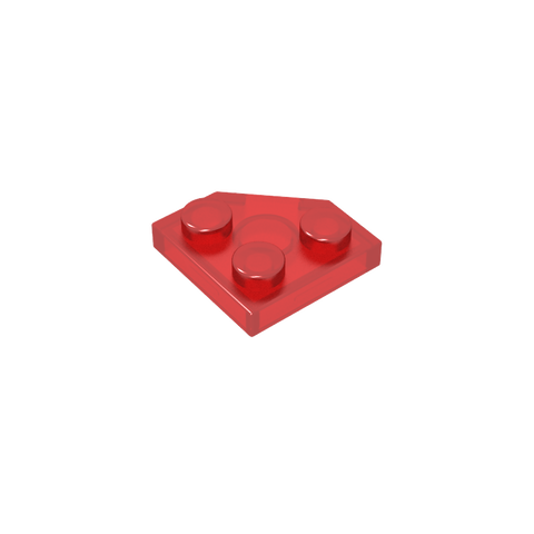 Gobricks,Wedge Plate 2 x 2 Cut Corner,26601