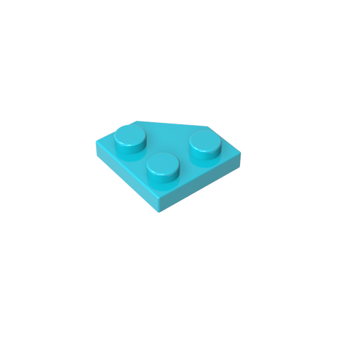 Gobricks,Wedge Plate 2 x 2 Cut Corner,26601