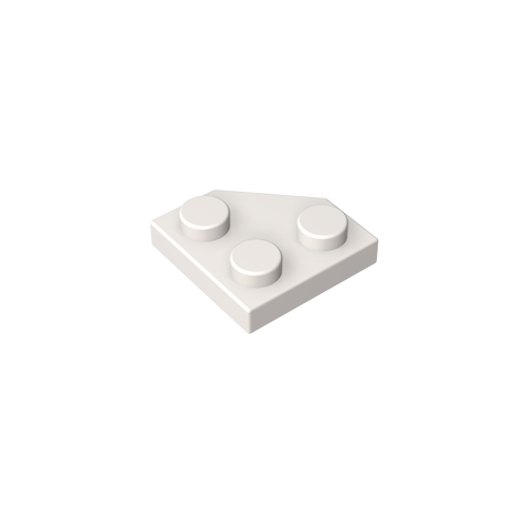 Gobricks,Wedge Plate 2 x 2 Cut Corner,26601