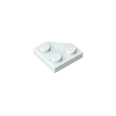 Gobricks,Wedge Plate 2 x 2 Cut Corner,26601