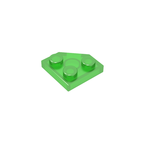 Gobricks,Wedge Plate 2 x 2 Cut Corner,26601