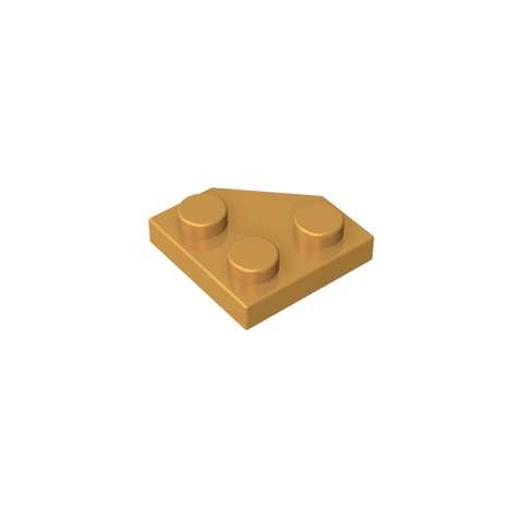 Gobricks,Wedge Plate 2 x 2 Cut Corner,26601