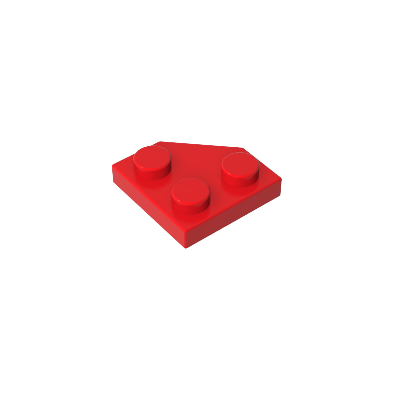 Gobricks,Wedge Plate 2 x 2 Cut Corner,26601